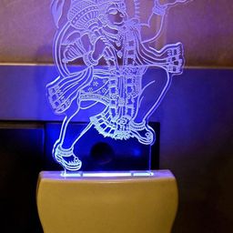 SOMIL 3D Illusion Hanuman Ji Night Wall Lamp-image-99