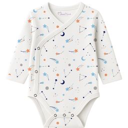 Moms Home Infants Printed Pure Organic Cotton Front Open Kimono One Side Bodysuit-image-98