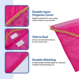Kuber Industries Pink Set of 2 Regular Multi-Utility Organisers image 4