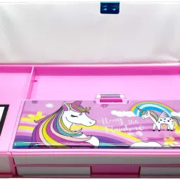 extraposh 1 Pcs Calculator Geometry, Unicorn Jumbo Double Sided Geometry Box for Kids Geometry Box image 3