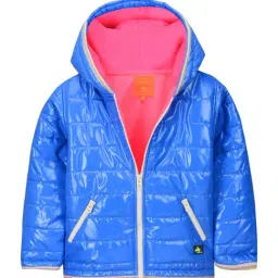 Cherry Crumble By Nitt Hyman Kids Blue Quilted Jacket-image-52