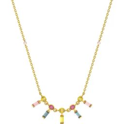 Joyalukkas 22k (916) Sleek Rectangle Charms Gold Necklace For Women-image-2