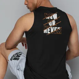 HRX by Hrithik Roshan Men Typography Printed Rapid-Dry Training Sports T-shirt-picture-38