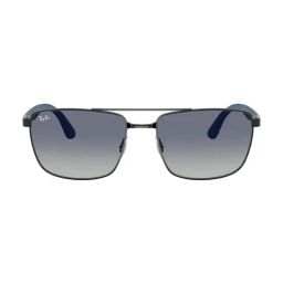 Ray-Ban Core Blue Rectangular Gradient Unisex Sunglasses image 2