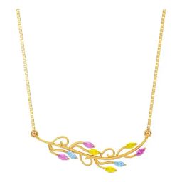 Joyalukkas 22k (916) Leafy Vine Gold Necklace For Women-image-43