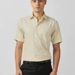Van Heusen Beige Cotton Regular Fit Shirt-picture-11