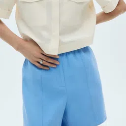 MANGO Women Solid Shorts-image-54