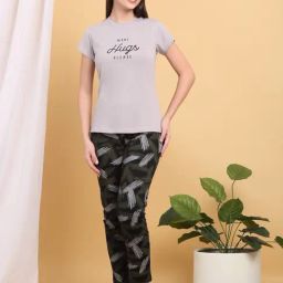 Sweet Dreams Grey Plain Pyjama Set-picture-26