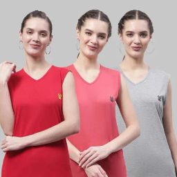 Vimal Jonney Multicolor Cotton T-Shirt - Pack of 3-picture-14