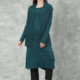 Biba Teal Blue Straight Kurta-image-11