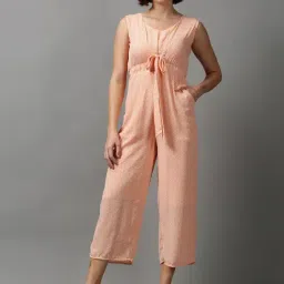 SHOWOFF Orange Printed A-Line Jumpsuit-picture-15