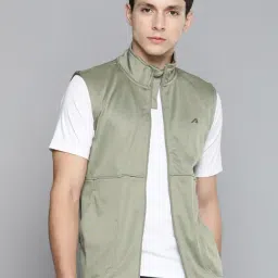 ALCIS Green Slim Fit Self Pattern Sports Jacket-picture-26