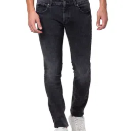 Spykar Black Slim Fit Stretchable Jeans-picture-34