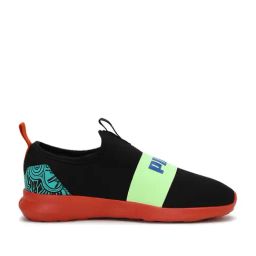 Puma Kids Black & Green Casual Sneakers-image-11