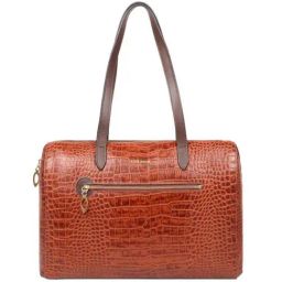 Hidesign Tan Textured Medium Tote Handbag-image-19