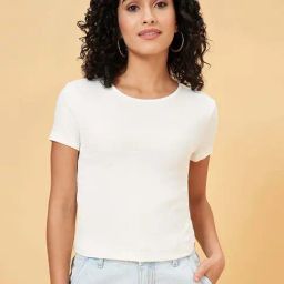 People by Pantaloons Egret Plain Top-image-26