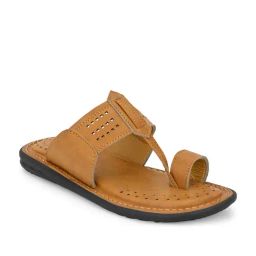 Hirolas Men's Tan Toe Ring Sandals-image-91