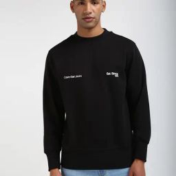 Calvin Klein Black Regular Fit Sweatshirt-44