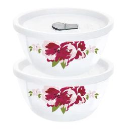 Larah by Borosil White Opalware Bowl - Set of 2-34
