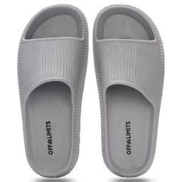 OFF LIMITS Men's MOOD Light Grey Slides image 4