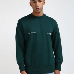 Calvin Klein Green Regular Fit Sweatshirt-image-66