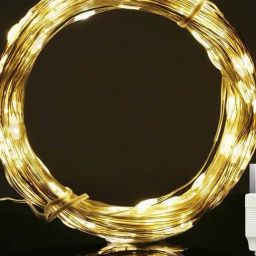 Homesake Yellow Copper 100-Led Fairy String Lights - Set of 2-11