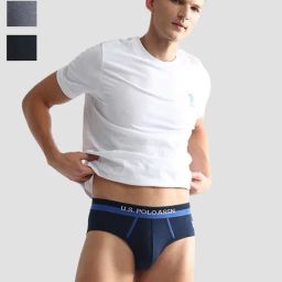 U.S. Polo Assn. Multicolor Regular Fit Briefs - Pack of 3-image-16