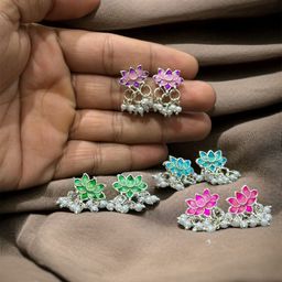 Anouk Floral Drop Earrings-image-55