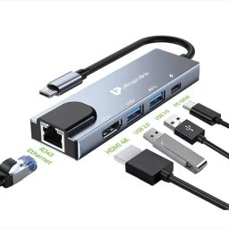 Ultraprolink Type C Adapter|5 In 1 Usb Type C To Hdmi 4K-12