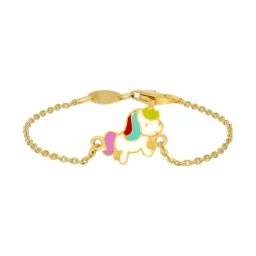 Bhima Jewels 22k (916) Yellow Gold Unicorn Bracelet for Kids-picture-18