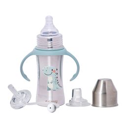 Adore Stainless Steel Feeding Bottle With Twin Handle - 250ml-image-68