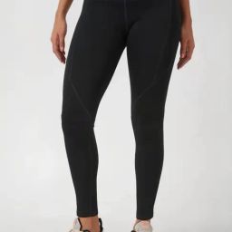 Reebok Black Mid Rise Sports Tights-image-90