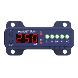 Multispan 100 to 270 V AC/DC Earth Leakage Relay Built In CBCT Set By Knob, ECT-35-38
