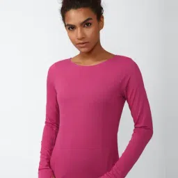 Reebok Pink Regular Fit T-Shirt-image-7