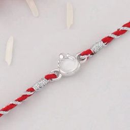Ornate Jewels Ornate Jewels 925 Silver Little Ganesha Thread Rakhi for Brother-image-97