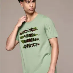 Vimal Jonney Green Regular Fit Printed T-Shirt-picture-7