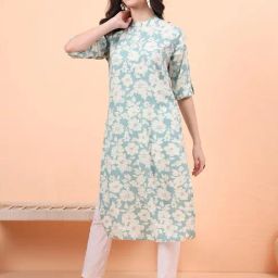 Aravalii Green Printed Kurti-image-50