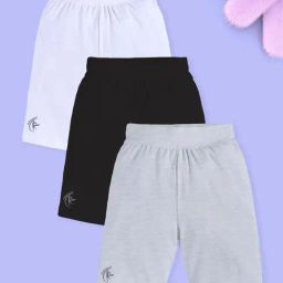 Kiddopanti Girls Multicolor Regular Fit Shorts - Pack of 3-image-83