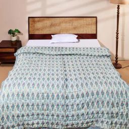 Fabindia Wabi Sabi Multicolor Cotton Printed Single Quilts image 2