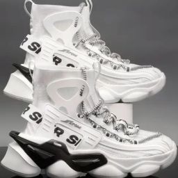Atom Men's Gansta1 White Running Shoes-33