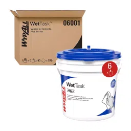 Kimtech 6001 Hydroknit Sanitising Wipes System - 1 Bucket and 6 Rolls (95 Sheets Per Roll)-37