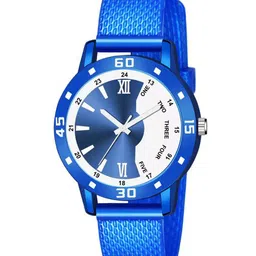 CSAMON Aeviyo Round Dial Straps Analogue Watch C_1002 BLU D Aeviyo Women S-image-21
