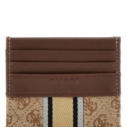 GUESS Brown STRAVE Printed Small Card Case-image-15