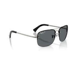 Ray-Ban Core Grey Square Polarized Unisex Sunglasses image 3