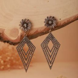 Aatmana Gold-Toned TearDangler Shaped Dangler Earrings-18