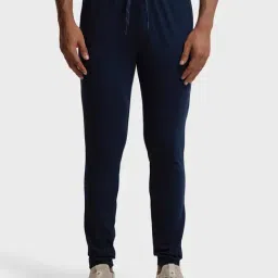 Jockey SP31 Navy Super Combed Cotton Rich Joggers with Side Pocket-image-59