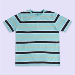 Pantaloons Junior Boys Boys Green & Black Cotton Striped T-Shirt-image-71