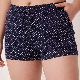 La Vie En Rose Blue Polka Dots Shorts-image-7