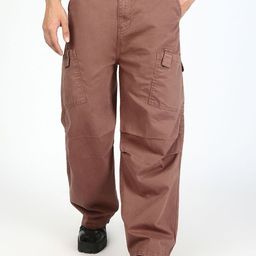 Bene Kleed Men Cotton Baggy Fit Mid-Rise Pleated Cargos Trousers-image-23