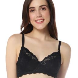 Amante Black Lace Work T-Shirt Bra-33